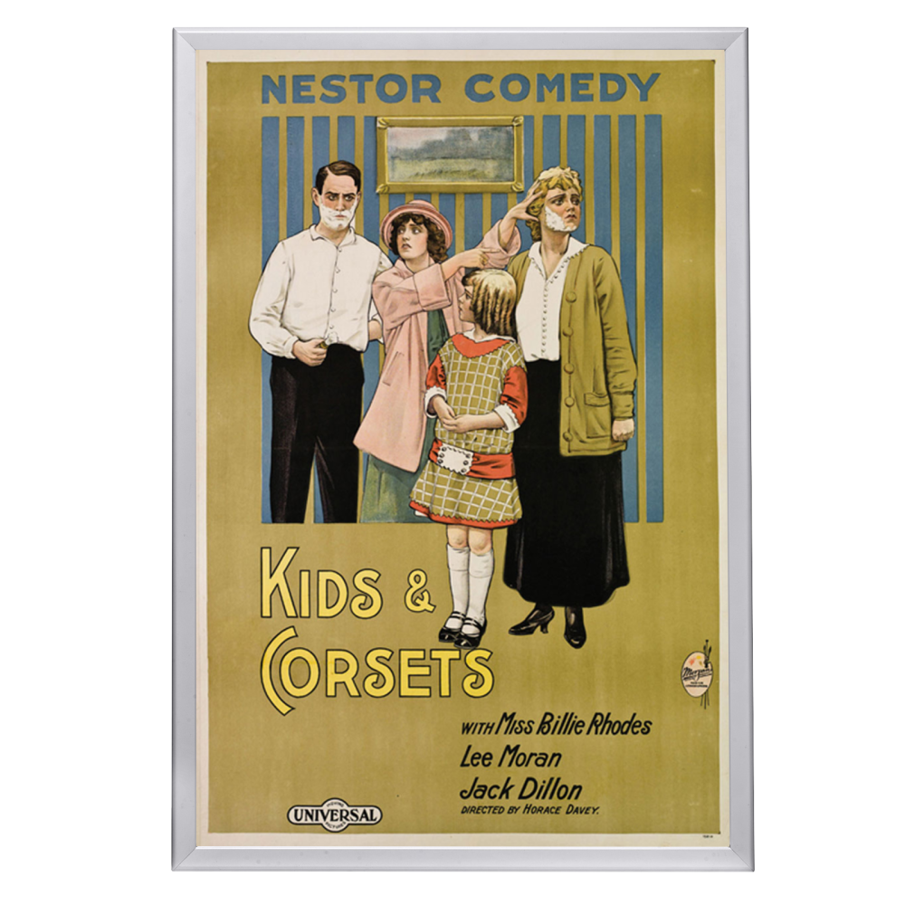 "Kids And Corsets" (1915) Framed Movie Poster