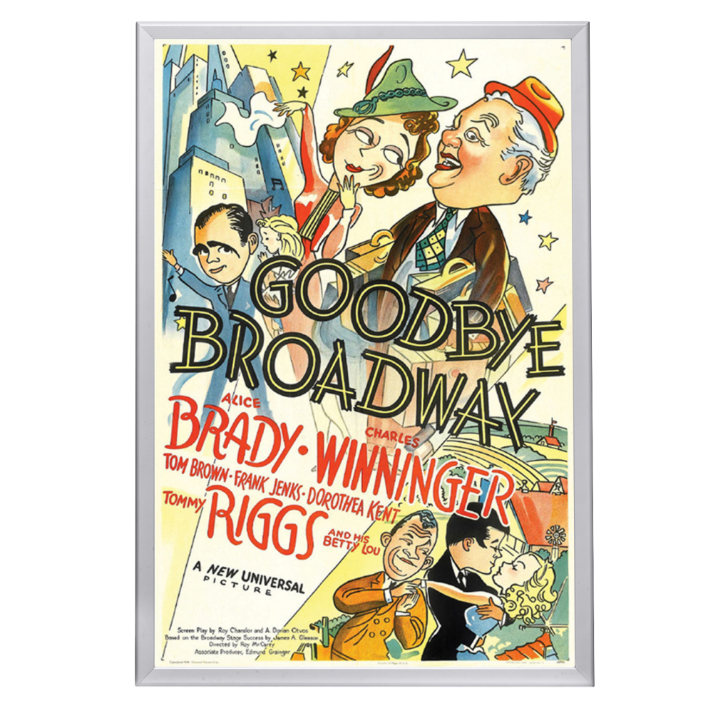 "Goodbye Broadway" (1938) Framed Movie Poster