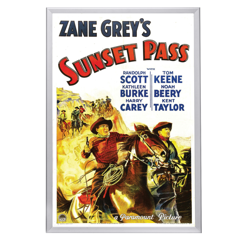 "Sunset Pass" (1933) Framed Movie Poster