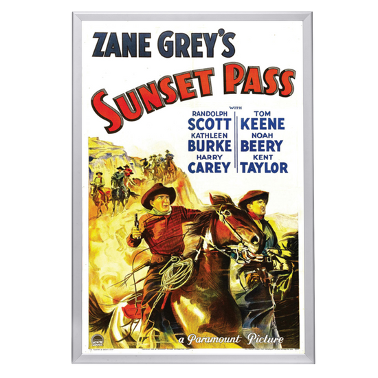 "Sunset Pass" (1933) Framed Movie Poster