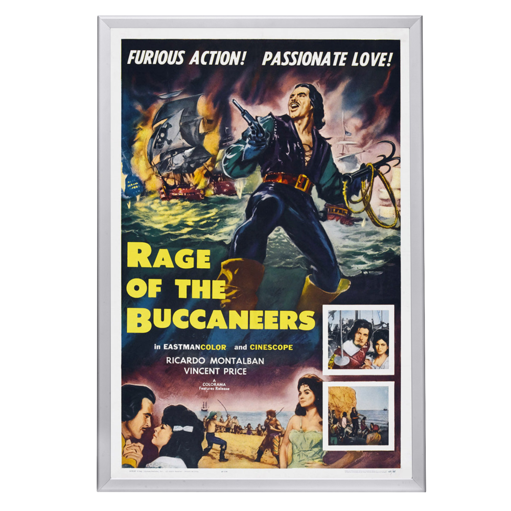 "Rage Of The Buccaneers" (1963) Framed Movie Poster