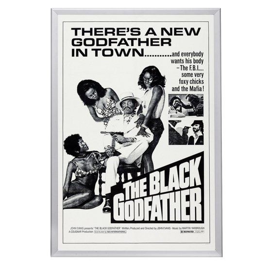 "Black Godfather" (1974) Framed Movie Poster