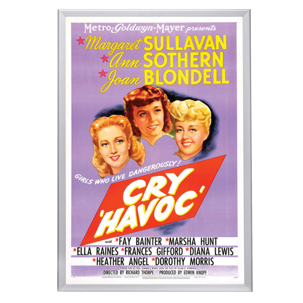 "Cry 'Havoc'" (1943) Framed Movie Poster