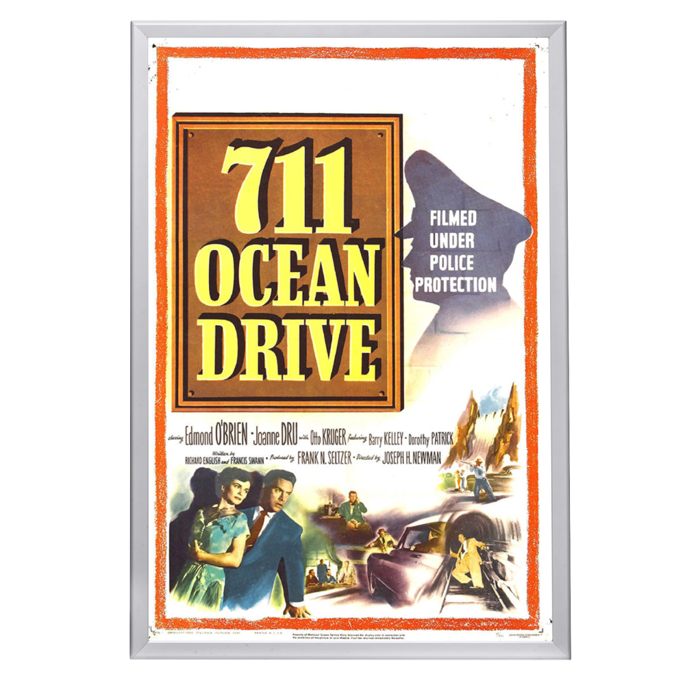"711 Ocean Drive" (1950) Framed Movie Poster