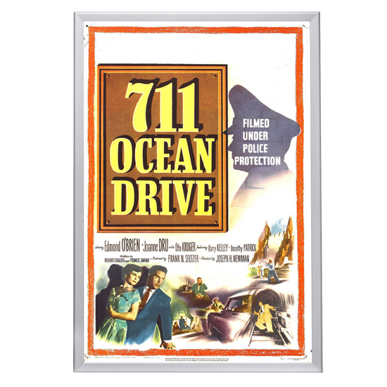 "711 Ocean Drive" (1950) Framed Movie Poster