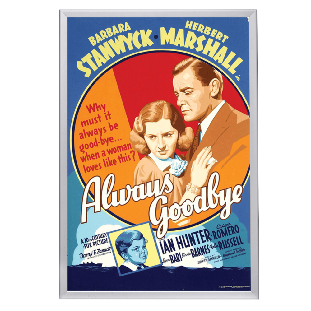 "Always Goodbye" (1938) Framed Movie Poster