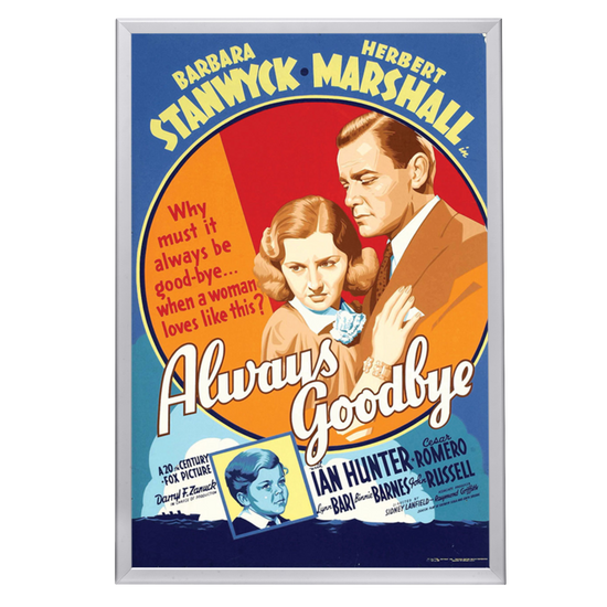 "Always Goodbye" (1938) Framed Movie Poster