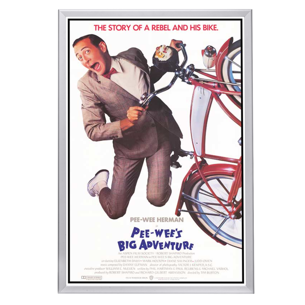 "Pee Wee's Big Adventure" (1985) Framed Movie Poster