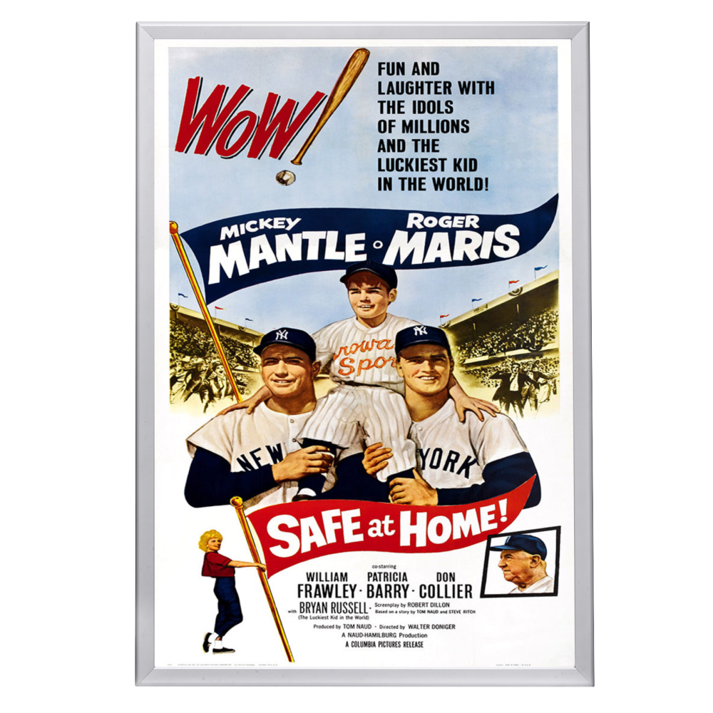 "Safe At Home!" (1962) Framed Movie Poster