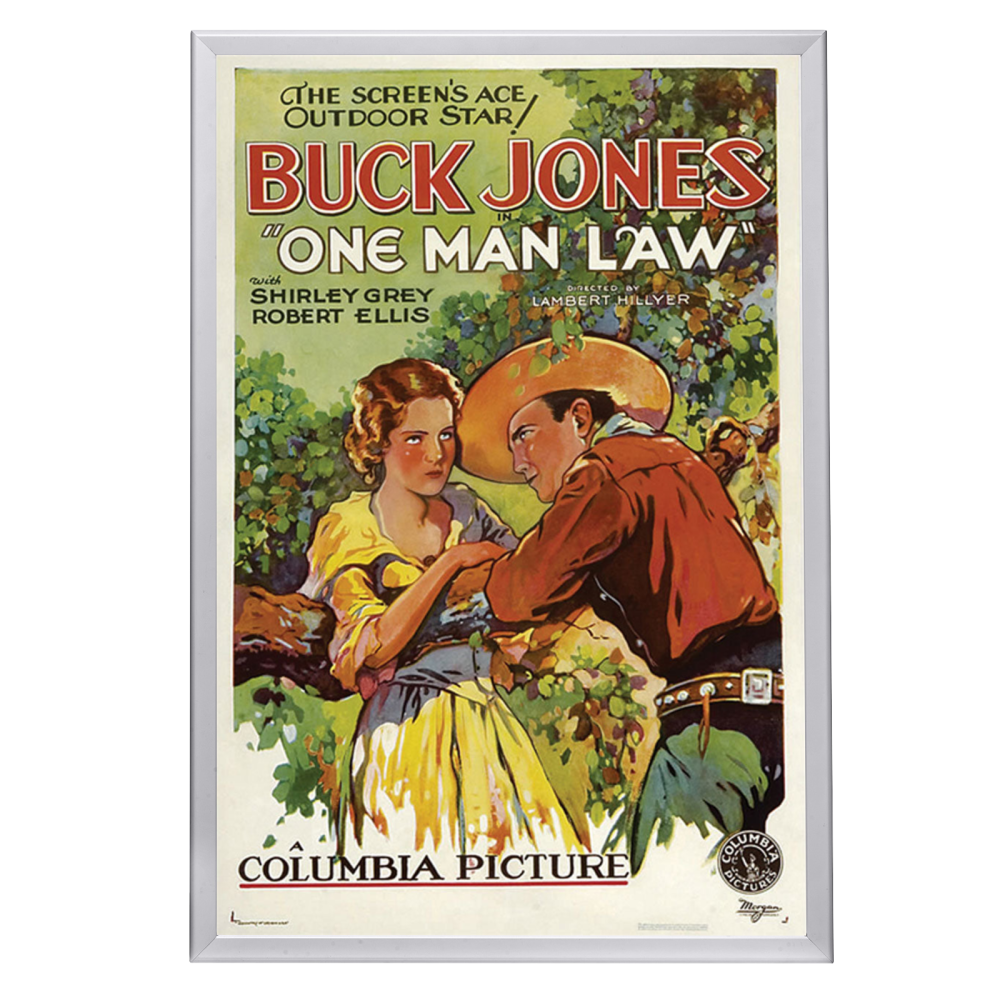 "One Man Law" (1932) Framed Movie Poster