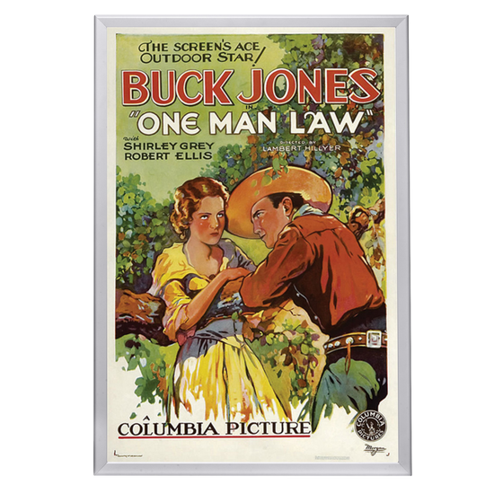 "One Man Law" (1932) Framed Movie Poster