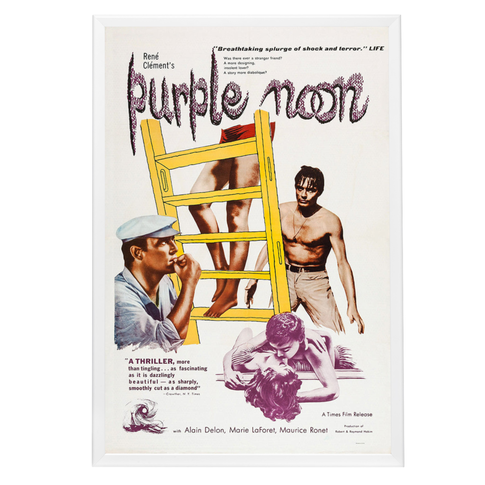 "Purple Noon" (1996) Framed Movie Poster