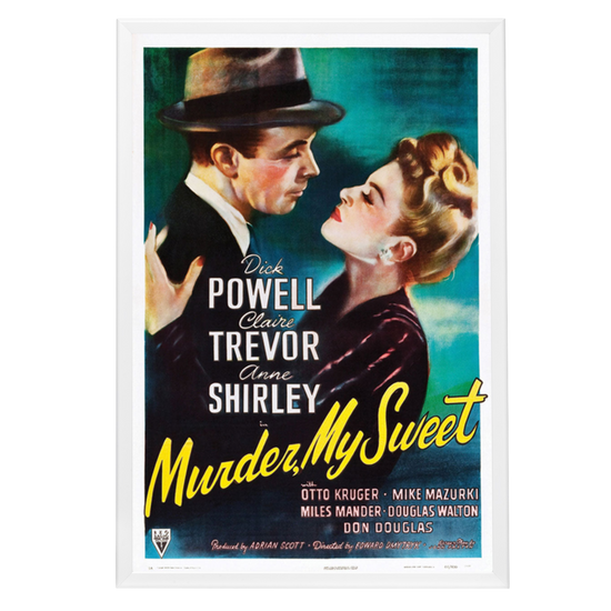 "Murder, My Sweet" (1944) Framed Movie Poster