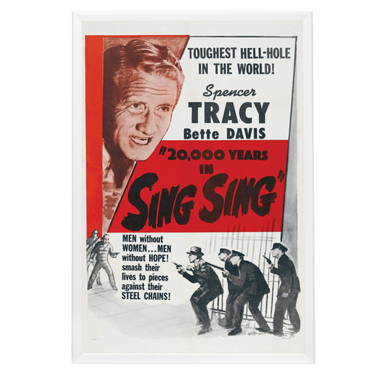 "20,000 Years In Sing Sing" (1932) Framed Movie Poster