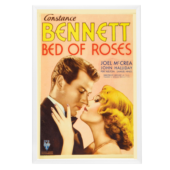 "Bed Of Roses" (1933) Framed Movie Poster