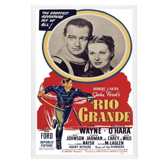 "Rio Grande" (1950) Framed Movie Poster