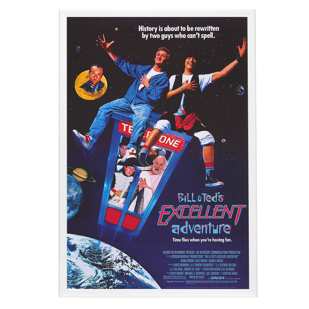 "Bill and Ted's Excellent Adventure" (1989) Framed Movie Poster