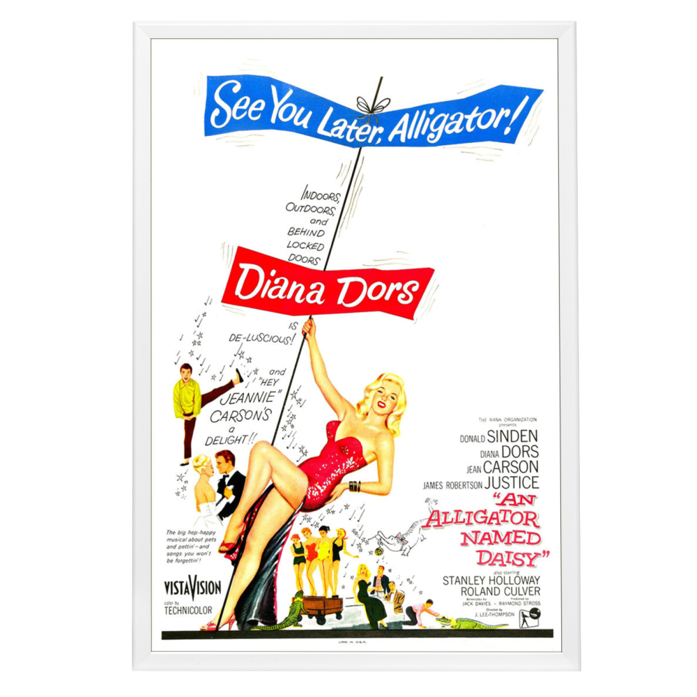 "Alligator Named Daisy" (1955) Framed Movie Poster