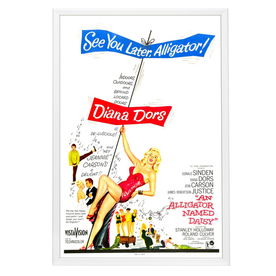 "Alligator Named Daisy" (1955) Framed Movie Poster