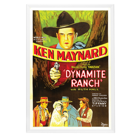 "Dynamite Ranch" (1932) Framed Movie Poster