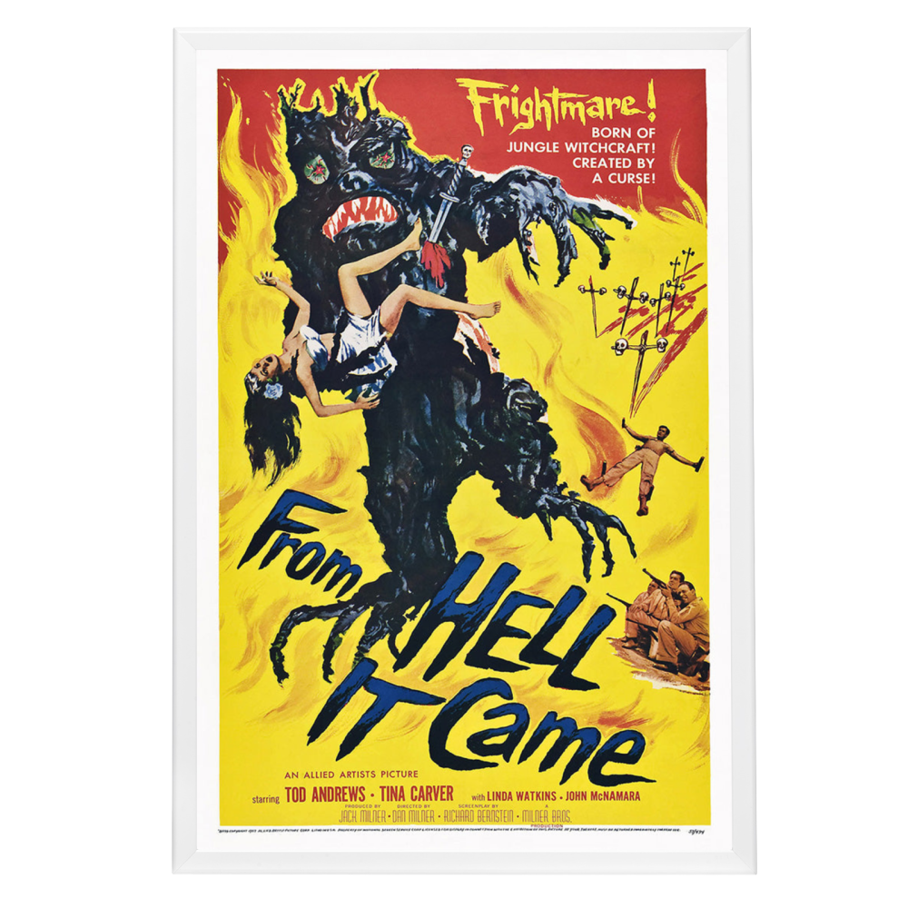 "From Hell It Came" (1957) Framed Movie Poster