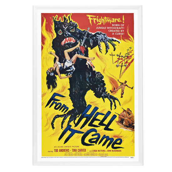 "From Hell It Came" (1957) Framed Movie Poster