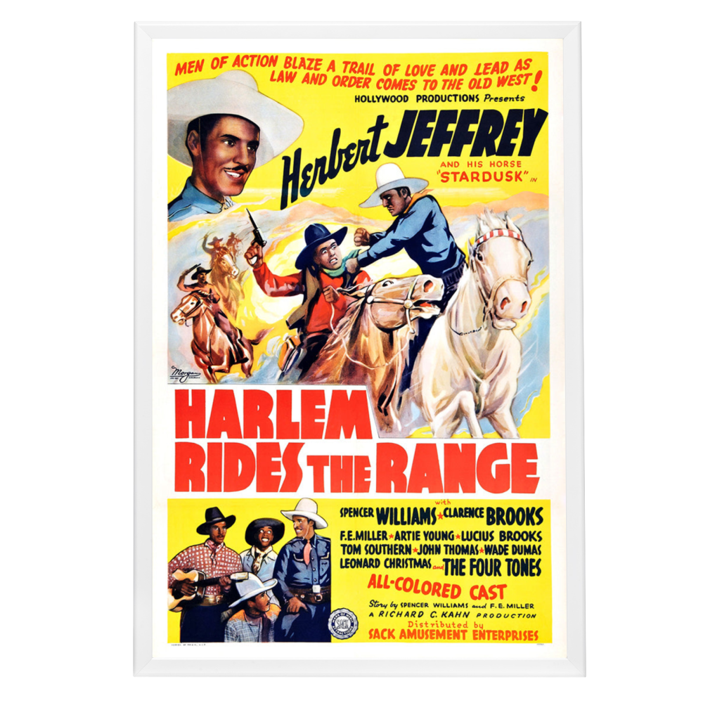 "Harlem Rides The Range" (1939) Framed Movie Poster