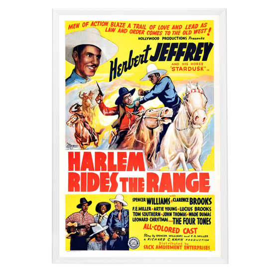 "Harlem Rides The Range" (1939) Framed Movie Poster