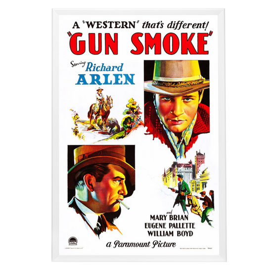 "Gun Smoke" (1931) Framed Movie Poster