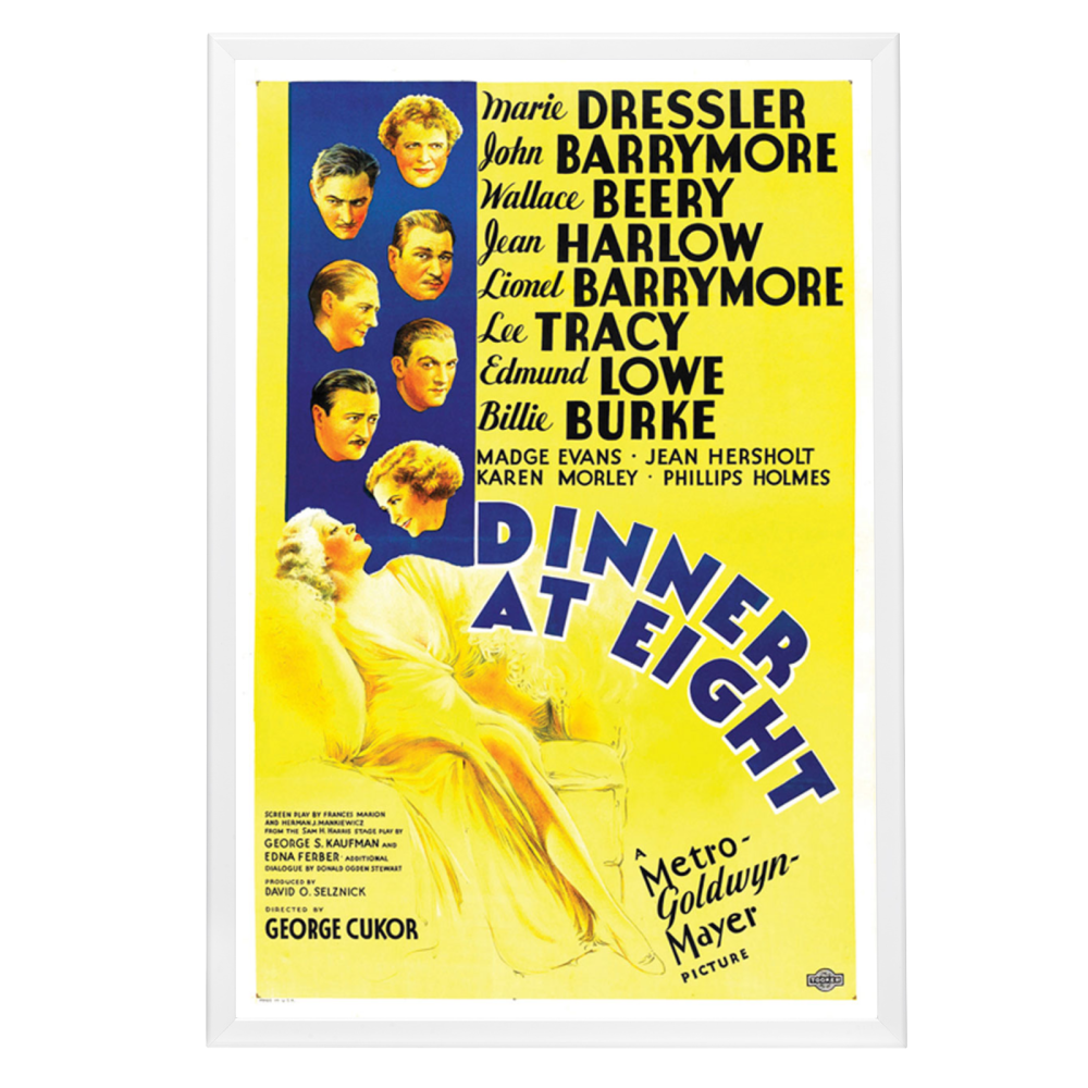 "Dinner At Eight" (1933) Framed Movie Poster