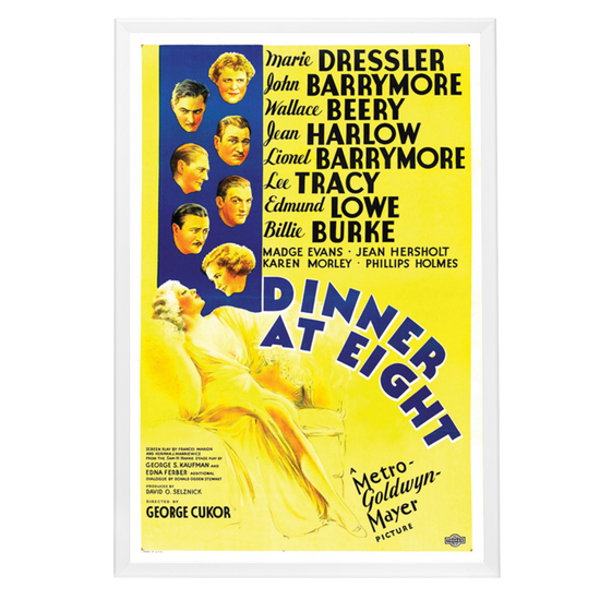 "Dinner At Eight" (1933) Framed Movie Poster