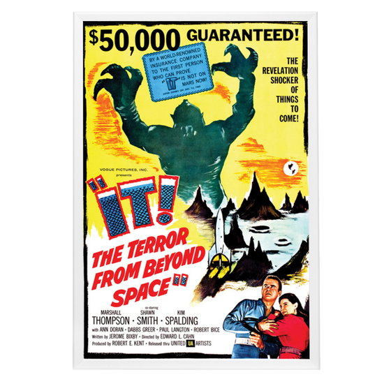 "It! The Terror From Beyond Space" (1958) Framed Movie Poster