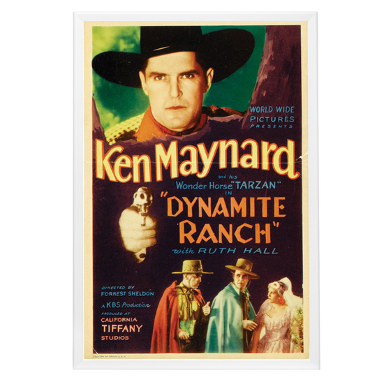 "Dynamite Ranch" (1932) Framed Movie Poster