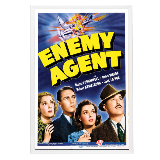 "Enemy Agent" (1940) Framed Movie Poster