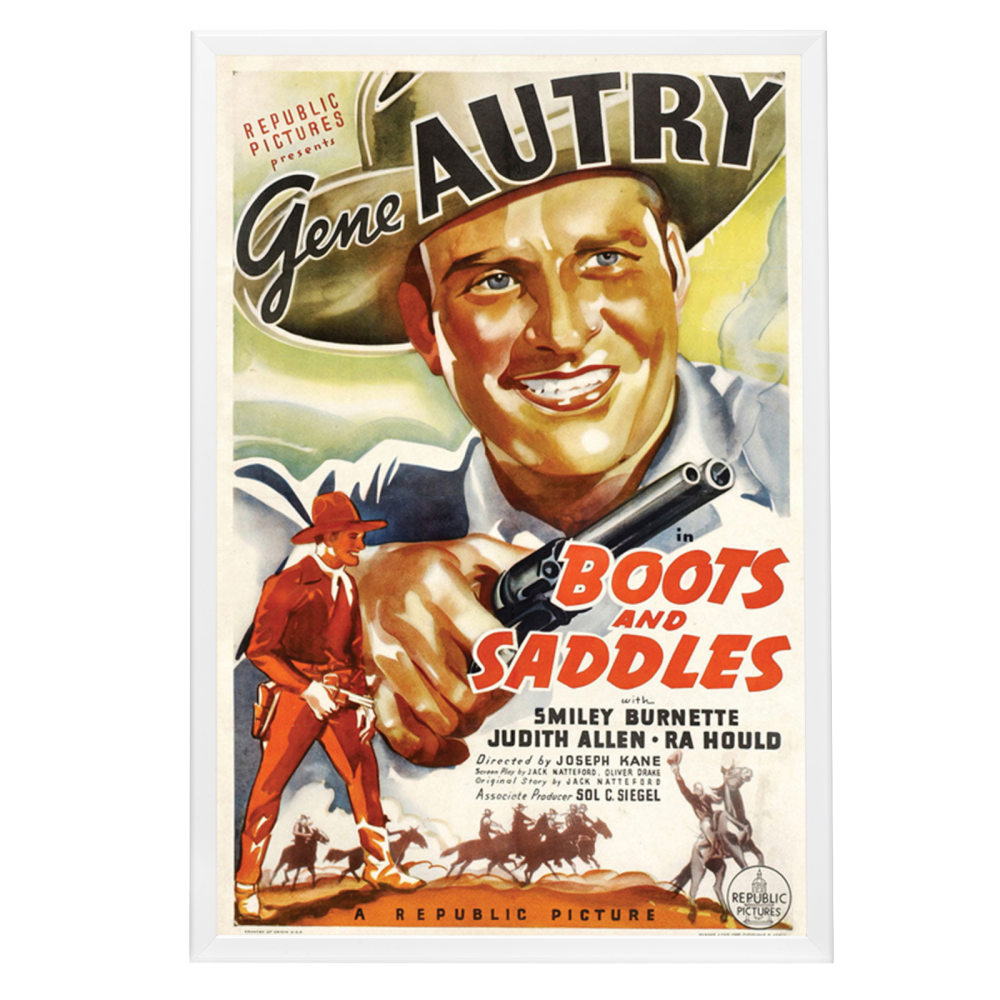 "Boots And Saddles" (1937) Framed Movie Poster