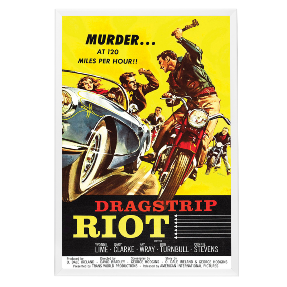 "Dragstrip Riot" (1958) Framed Movie Poster
