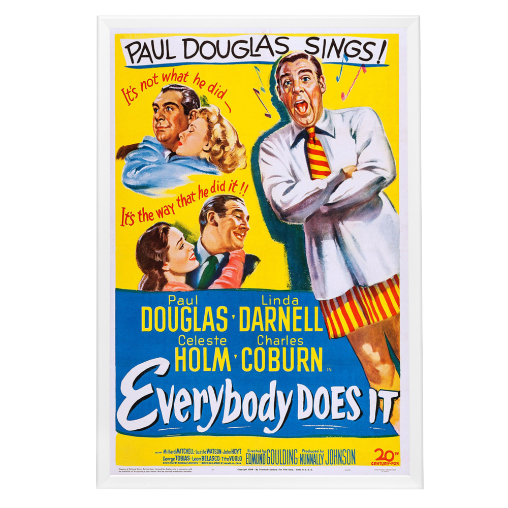 "Everybody Does It" (1949) Framed Movie Poster