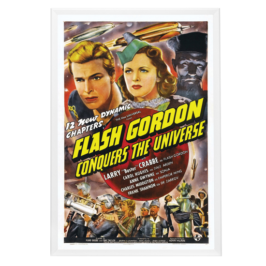 "Flash Gordon Conquers The Universe" (1940) Framed Movie Poster