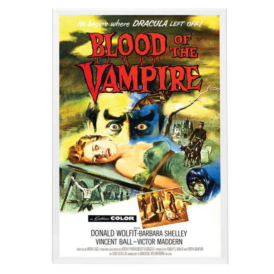 "Blood Of The Vampire" (1958) Framed Movie Poster