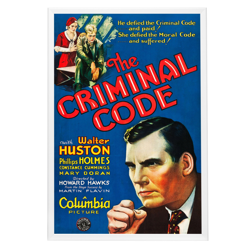 "Criminal Code" (1931) Framed Movie Poster