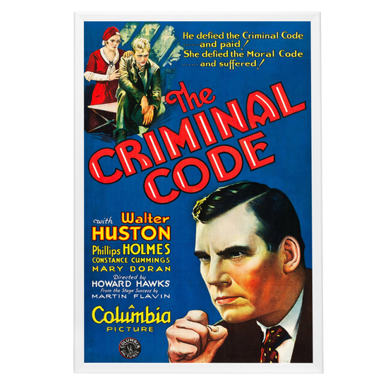 "Criminal Code" (1931) Framed Movie Poster