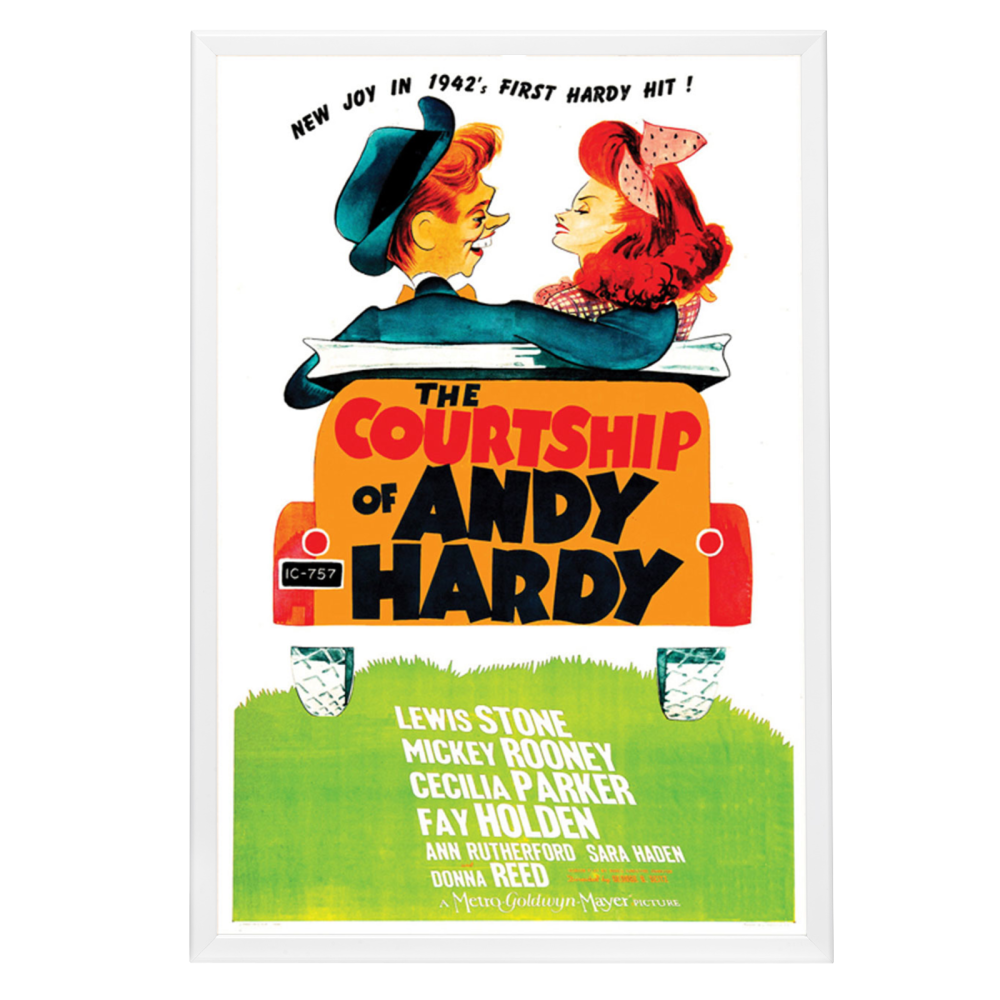 "Courtship Of Andy Hardy" (1942) Framed Movie Poster