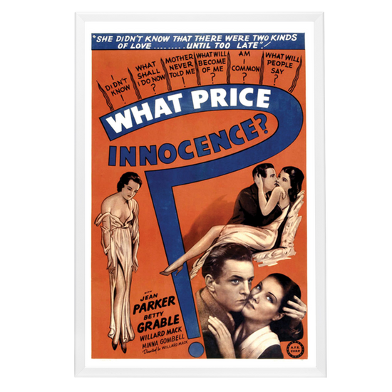 "What Price Innocence" (1933) Framed Movie Poster