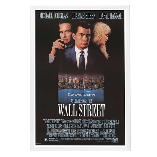 "Wall Street" (1987) Framed Movie Poster