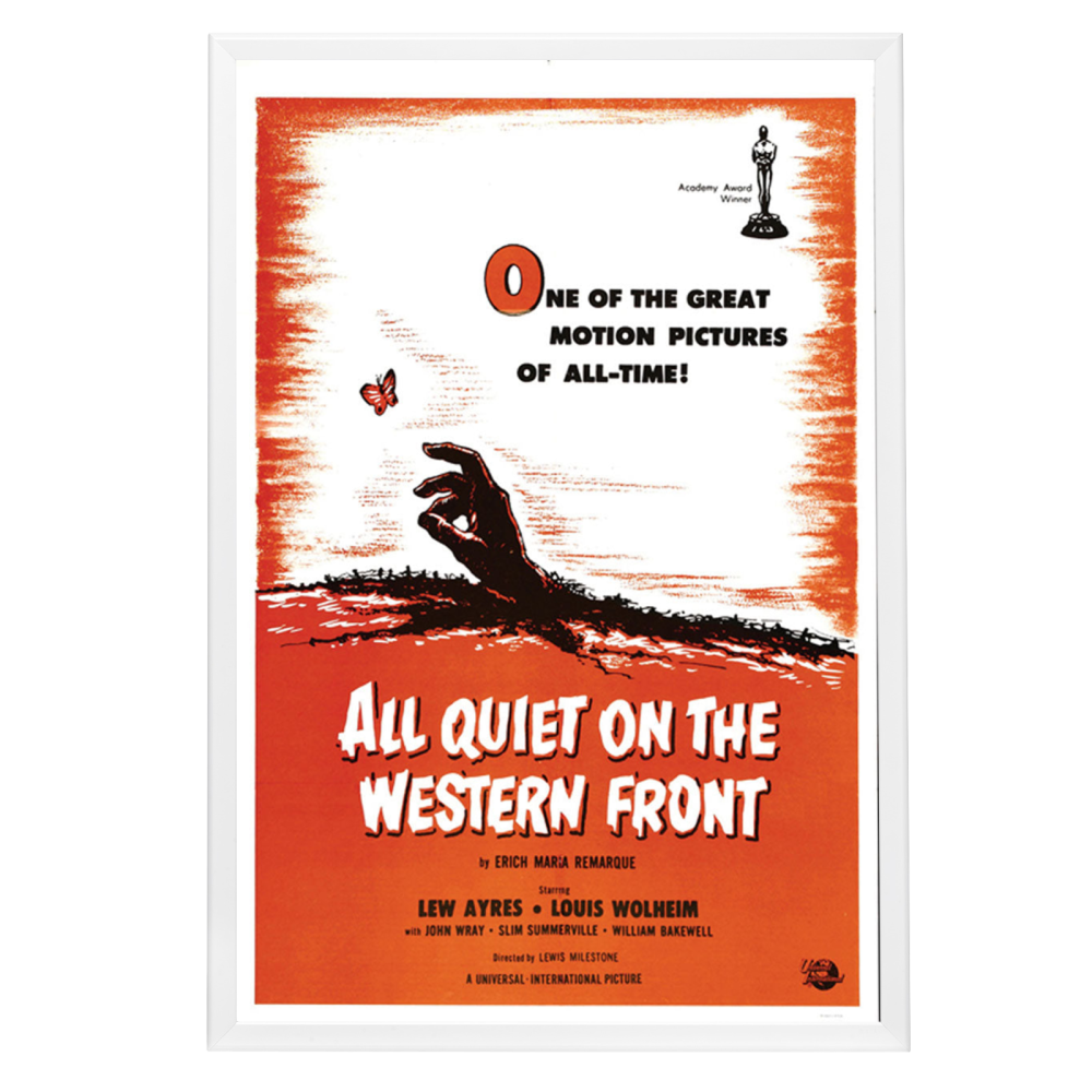 "All Quiet On The Western Front" (1930) Framed Movie Poster