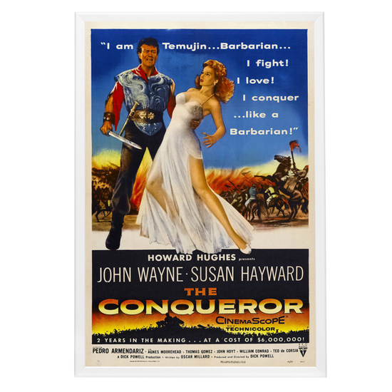 "Conqueror" (1956) Framed Movie Poster