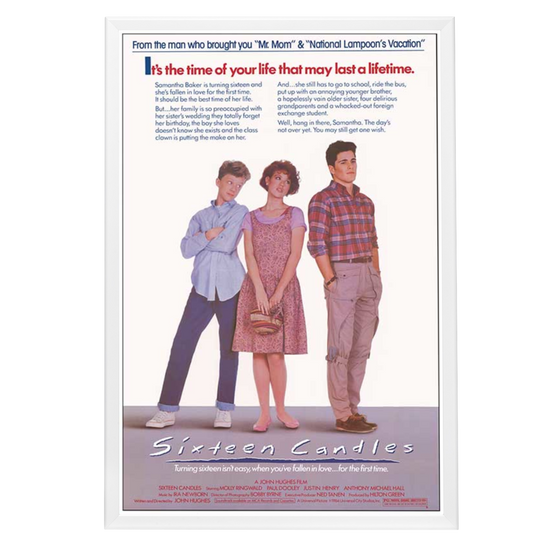 "Sixteen Candles" (1984) Framed Movie Poster