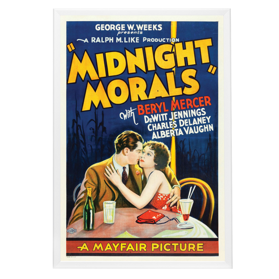 "Midnight Morals" (1932) Framed Movie Poster