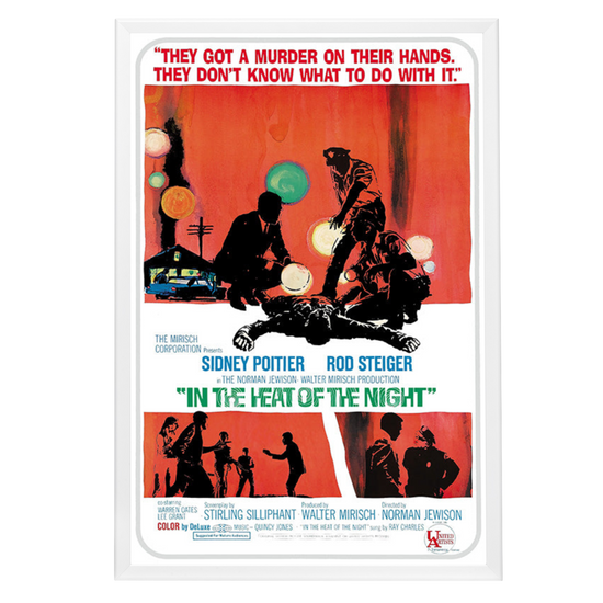 "In The Heat Of The Night" (1967) Framed Movie Poster