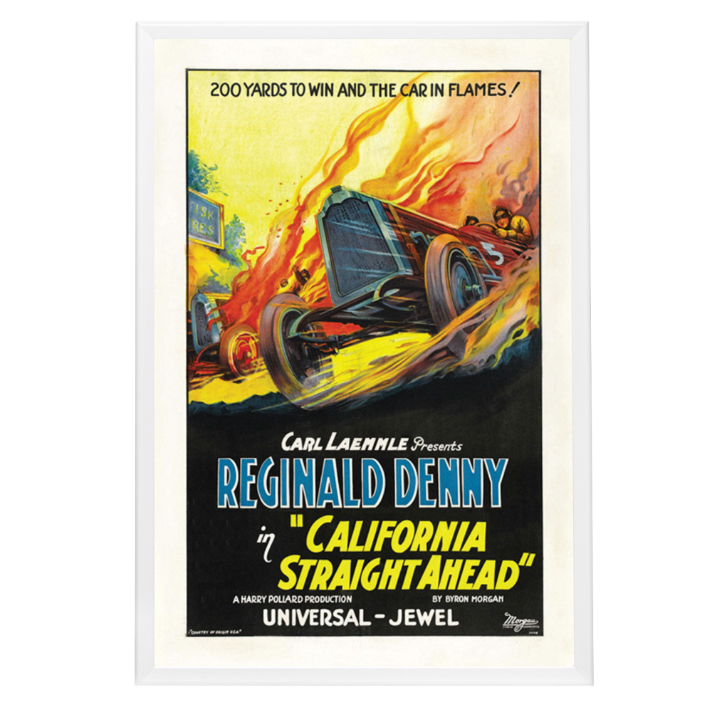 "California Straight Ahead" (1937) Framed Movie Poster